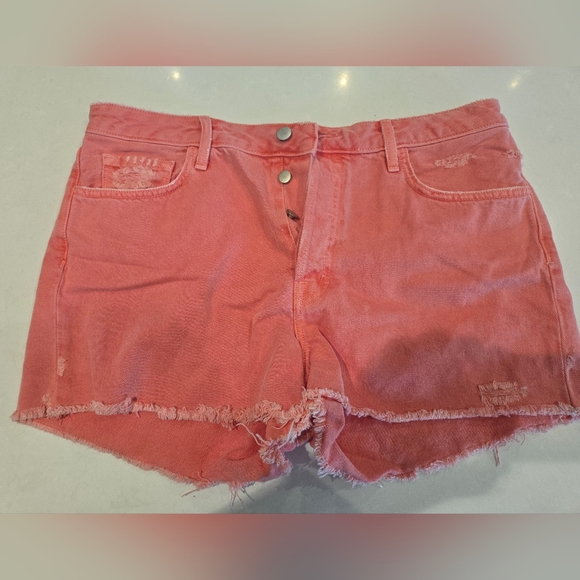 J Brand Gracie High Rise Shorts in Glowing Blossom - Picture 8 of 10